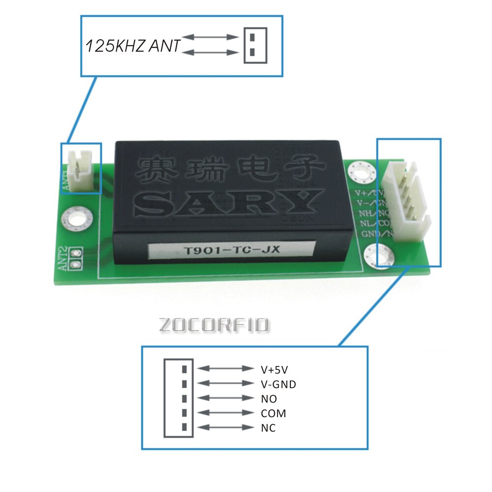 Mini interruptor inteligente RFID de 125KHZ, interruptor integrado, lector de tarjetas RFID + 2 etiquetas, sy-rf188,