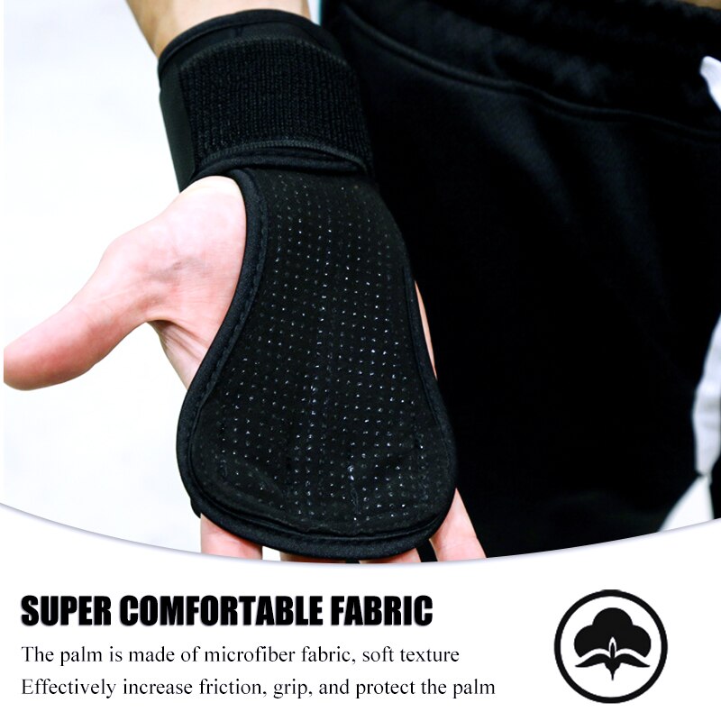 Maxairms 1 st sport tyngdlyftningshandskar silikon anti-halk träning gymnastik grepp hand handflatan skydd halvfinger handske