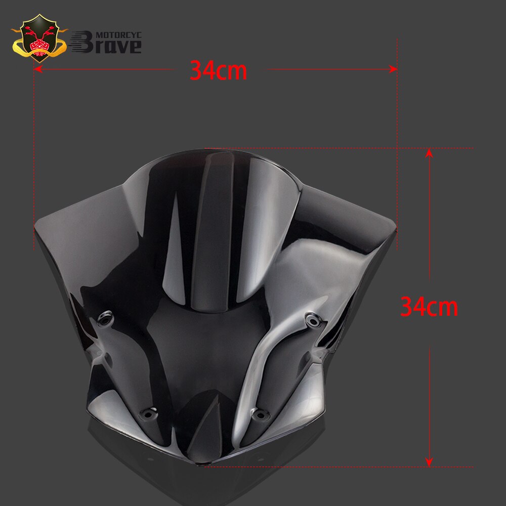 Motorfiets windscherm windscherm zwart accessoires voor kawasaki  z900 z 900
