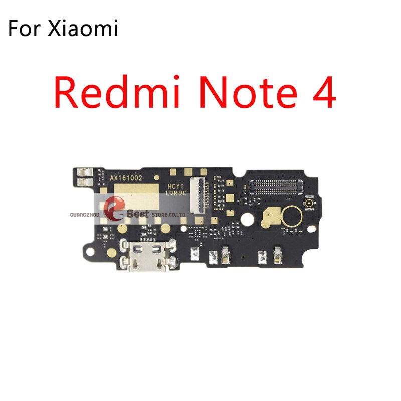 USB Charging Port Board Flex Cable Connector with microphone For Xiaomi Redmi Note 2 3 4 5 Plus Pro 5A 6 Pro 4x 4A 6A: For Redmi Note 4