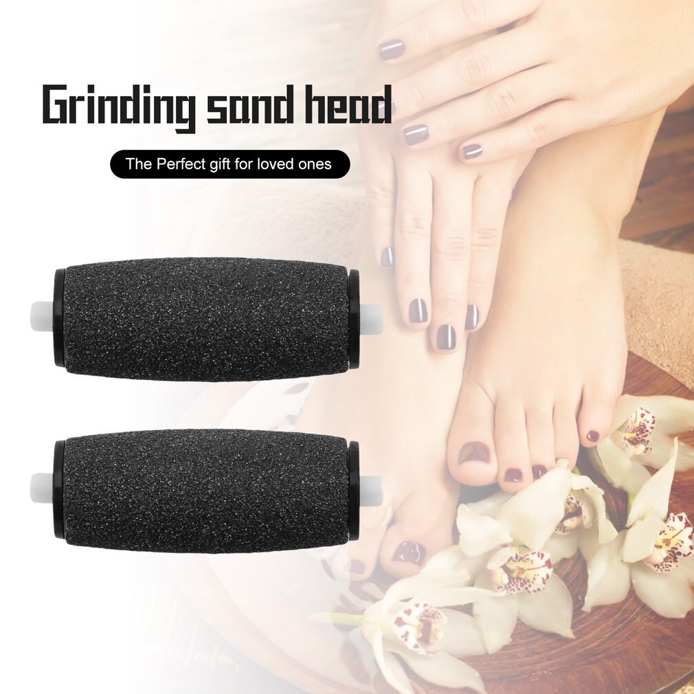 2 Pcs Vervanging Roller Heads Voor Scholleing Pedi Skin Remover Repareren Voet Slijpmachine Peeling Pedicure Apparaat