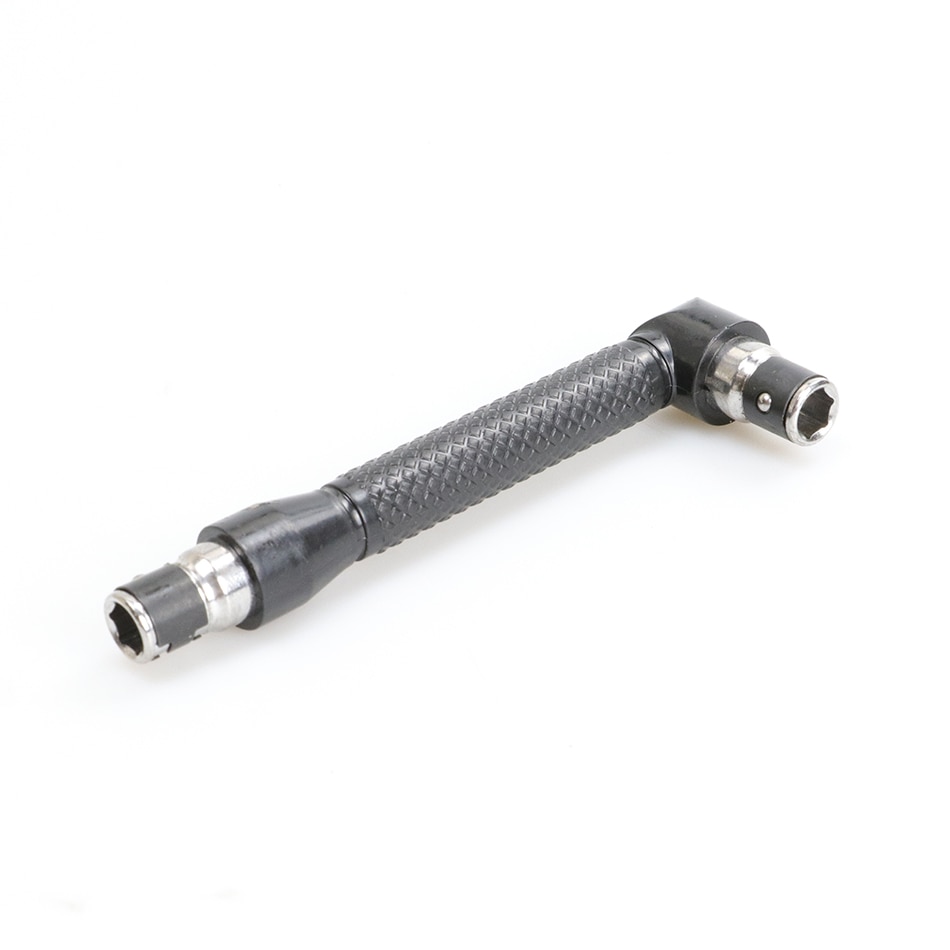 10 in 1 Angle Dual Head L-shaped Mini Socket Wrench 1/4" 6.35mm Socket Screwdriver Bits Key Utility Tool Screwdriver Bit Drill
