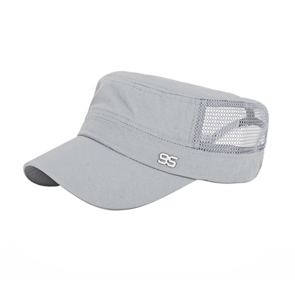 Casquette de Baseball réglable pour l'extérieur, chapeau de soleil en maille plate respirante pour hommes: NO4