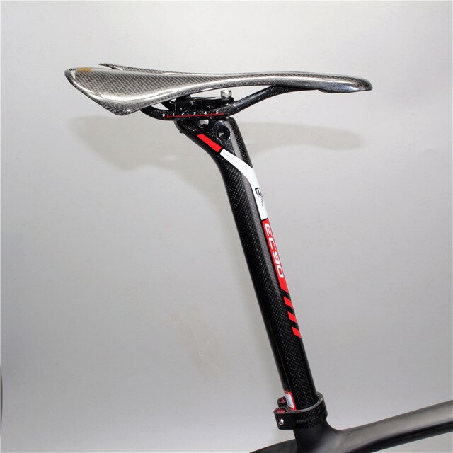 Venta nueva IVEKE 0MM tija de sillín de carbono 27,2/30,8/31,6*350/400 bicicleta de carbono MM titsmbb tija de sillín de pista de carbono