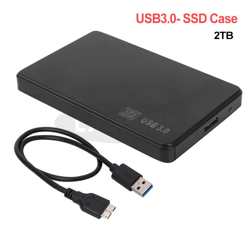 Usb 3.0 Sata 3.0 Harde Schijf Geval 2.5 Inch Ssd Hdd Behuizing Plug En Play Ondersteunt 3 Tb Transmissie Uasp protocol Hard Drive Case: Black USB 3.0