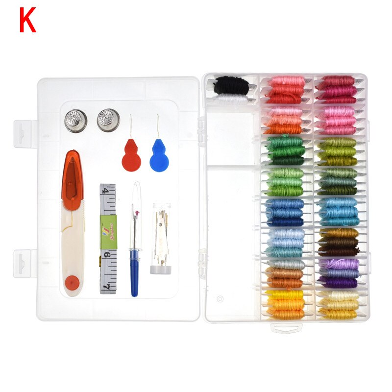 Magic Embroidery Pen Punch Needle Kit Craft Embroidery Threads Cross Stitch Embroidery Hoop DIY Knitting Sewing Accessory Tools: K