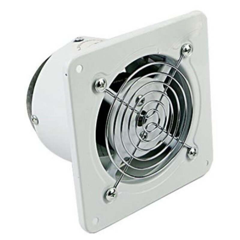 4 tommer 20w 220v ventilerende udsugningsventilator vindue væg køkken toilet badeværelse kanal booster blæser luft ren køleventil: Default Title