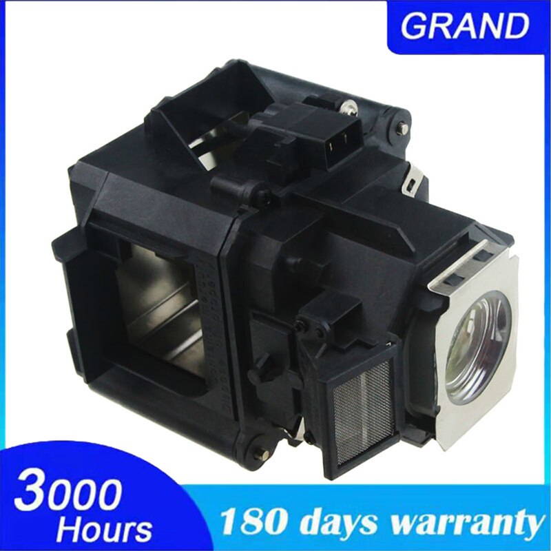 Lâmpada compatível elplp62 h346a/h351a para epson powerlite 4100/powerlite pro g5450wu/g5550/partes com carcaça happybate