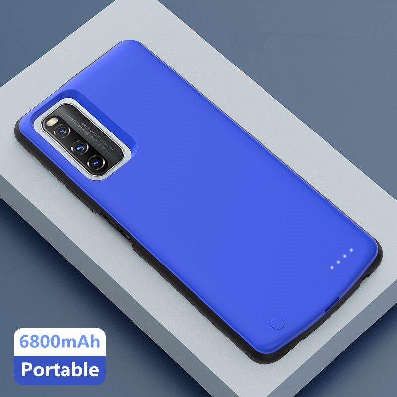 Funda de cargador de batería para VIVO IQOO Z1 5G, carcasa de batería de 6800mAh, cargador externo, funda de batería para VIVO IQOO Z1: Blue