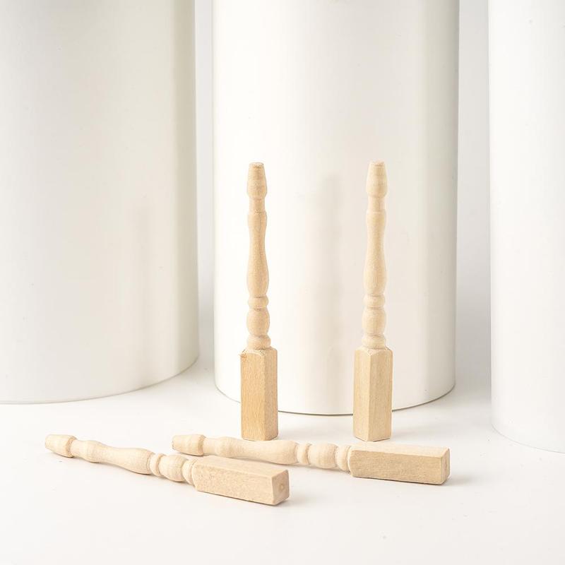Dongzhur 1: 12 puppenhaus 4 Stück Mini Möbel Zubehör Mini Möbel Zubehör Tisch Bein Tisch Fuß Hülse Holz Puppe Zu