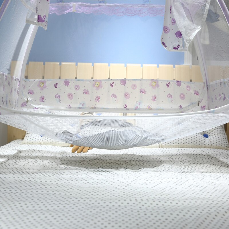 Mosquiteras para cuna de bebé estilo Ger, decoración para habitación de niños, tiendas de campaña para niños, red plegable con Stents,