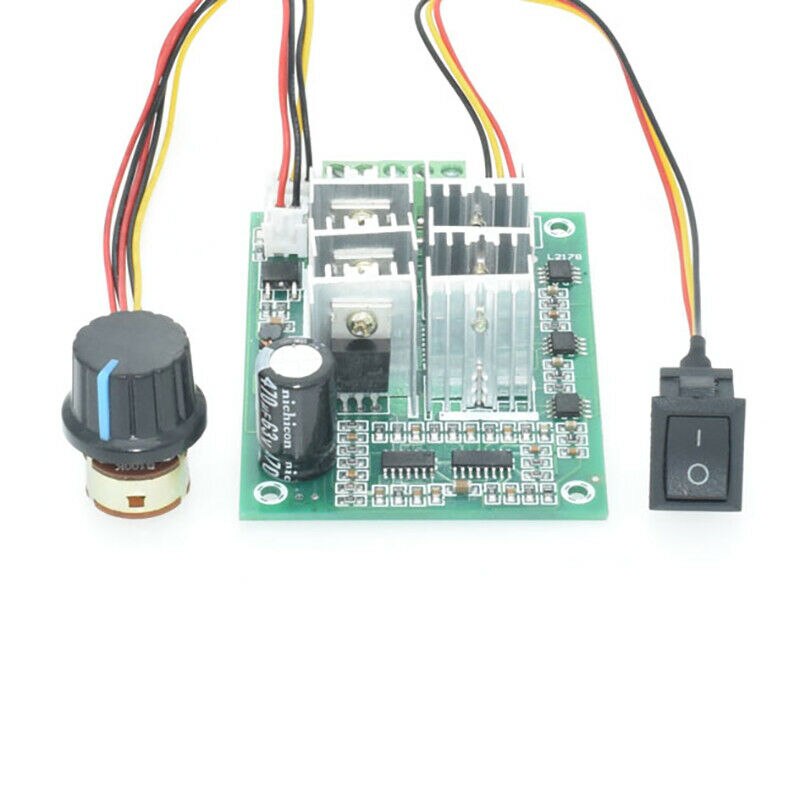 15A DC 5V-36V 12V 24V hho pwm three phase Brushless Motor Controller Driver 0-100% speed Reversible Switch