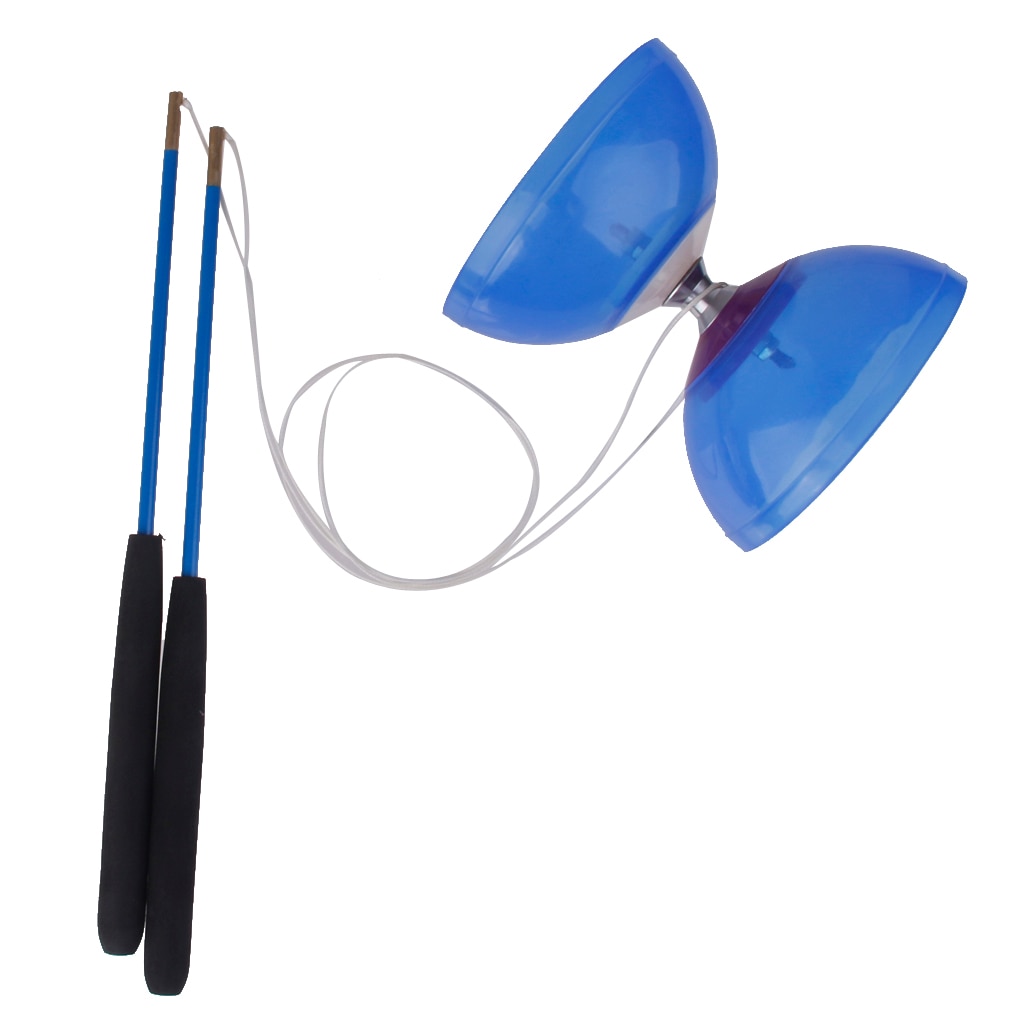 Unieke Blauw 5-Lager Diabolo Met Handsticks & String Jongleren Speelgoed Voor Kinderen Indoor Of Outdoor Speel