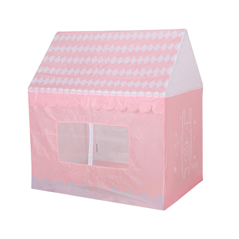 Kids Tent Toy Portable Foldable Indoor Outdoor Play Houses Tents Birthday Ball Pool Simulation House Pink for Children