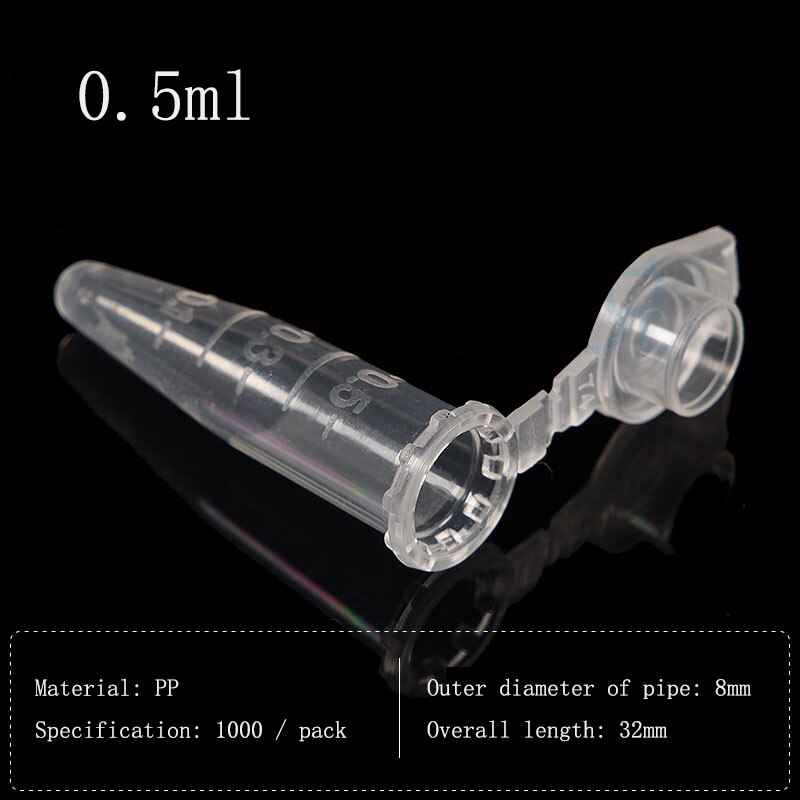 Plastic Centrifuge Tube Scale Centrifuge Tube / EP Tube Round Bottom Seed Bottle PCR with EP Tube Virus Sampling Tube
