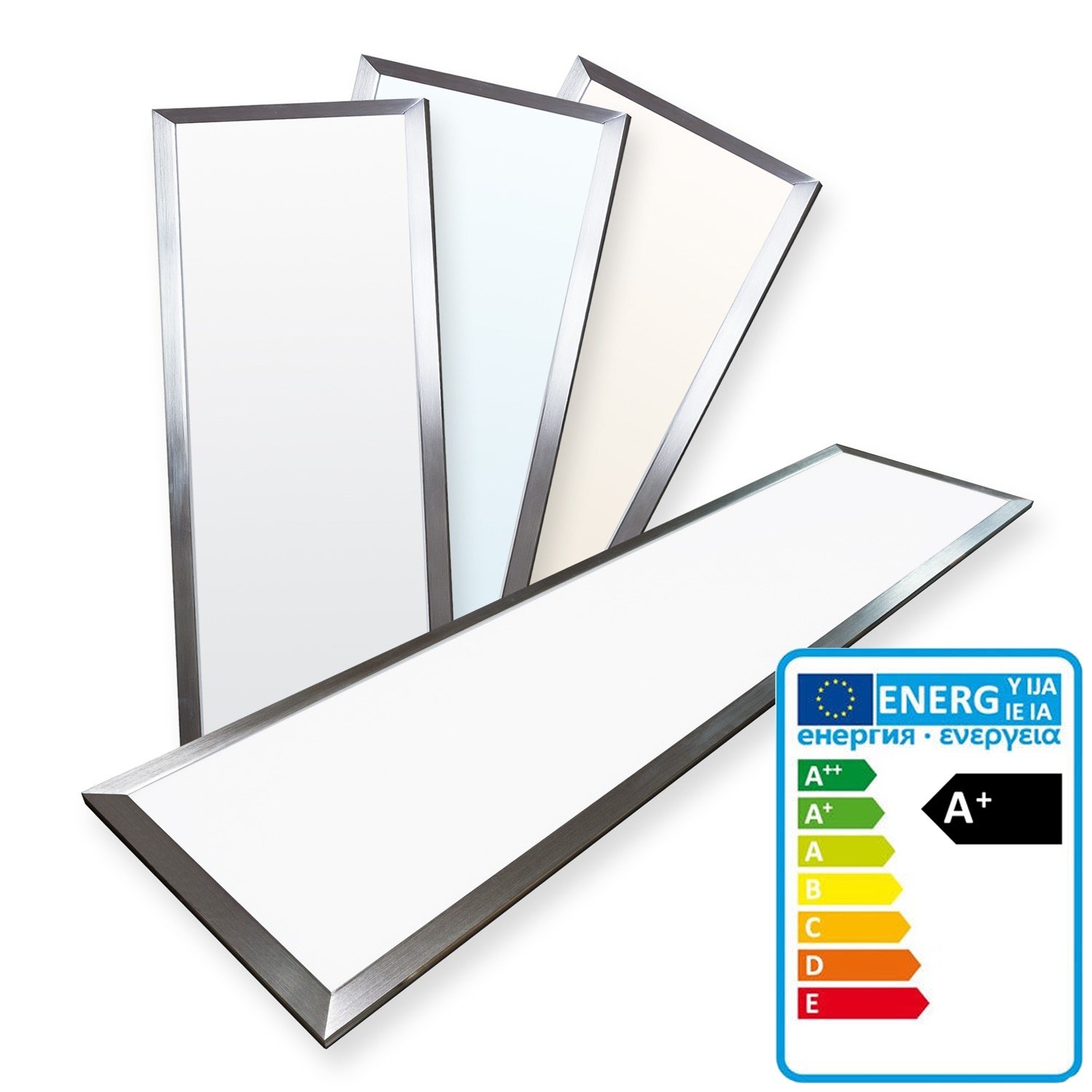 ThorX 1200x300mm Ultraslim LED Panel - 36W, 3000lm with mounting clips and led driver 100-240V, cool / warm / neutral white