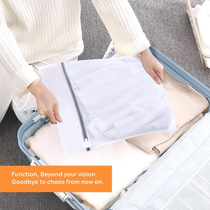 Laundry net, laundry bag, laundry bag, for washing machine, durable with zipper for delicate laundry Washer, dryer, bras (7 piec