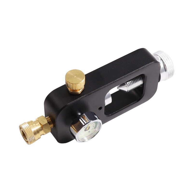 -Diving Tank Refill Adapter with 5000Psi Pressure Gauge Diving Oxygen Cylinder Refill Adapter for Oxygen Cylinder