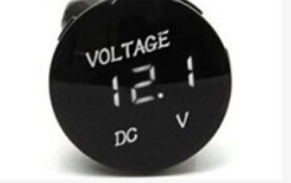 12-24V Automotive Digital Detection Car Battery Monitor Voltmeter Thermometer Digit Display Auto Voltmeters