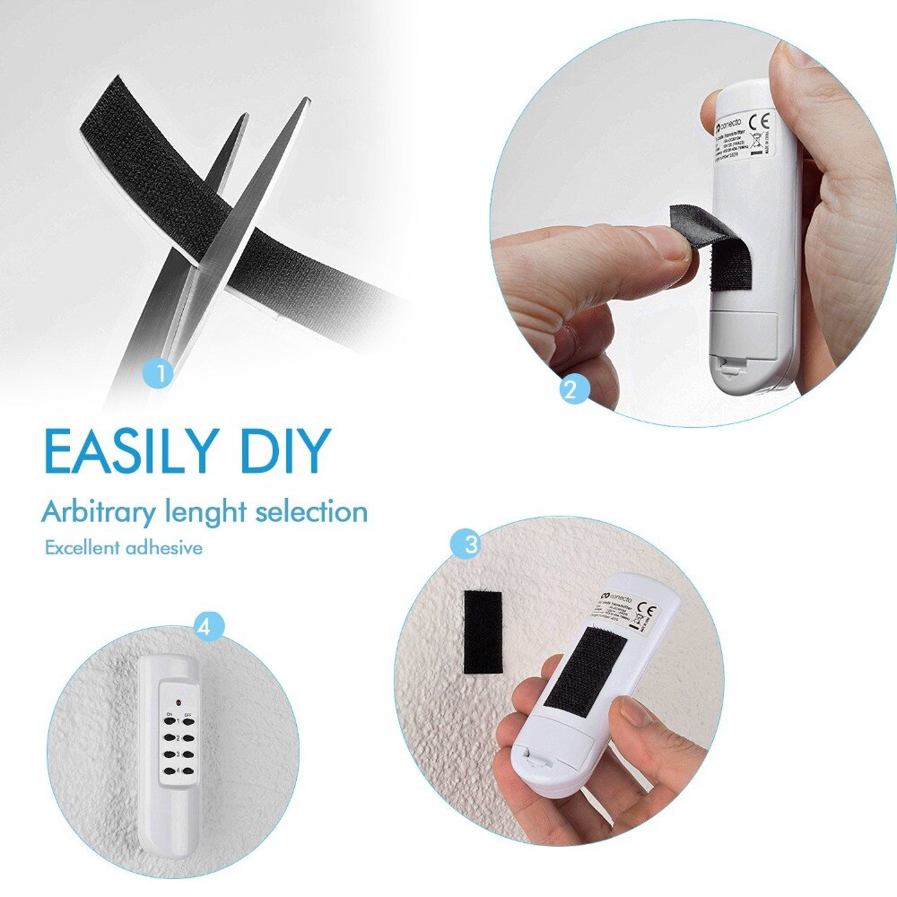 10M*2 Hook and Loop Fastener Tape,Self Adhesive Sticky velcros Tape, Heavy Duty Hook Loop Tape Reusable Double Sided Sticky Tape