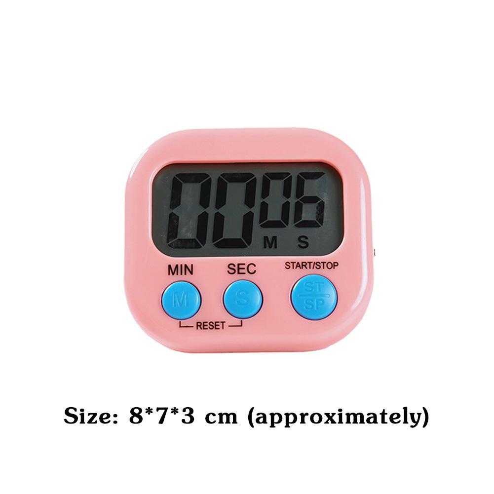 Digital Timer Big Screen Timer Magnetic LCD Kitchen Countdown Timer Alarm Stand Kitchen Timer Practical Cooking Alarm Clock