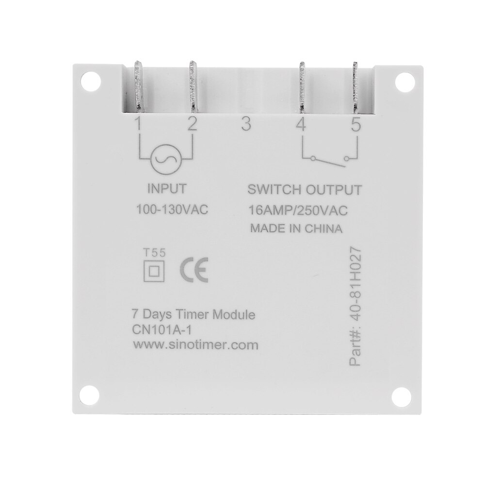 CN101A Economic Models LCD Timer 120V Programmable Digital Time Switch Relay 16A Free Output Week Timer Control AC Timer Mini
