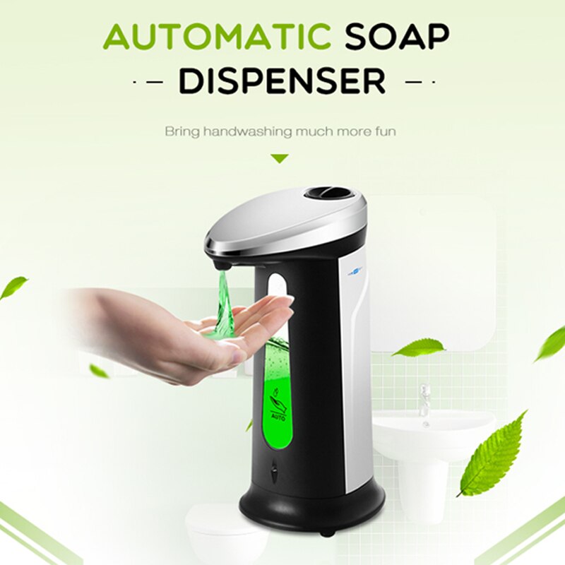 Zeepdispenser 400Ml Automatische Abs Intelligente Touchless Sensor Inductie Handwasmachine Voor Keuken Badkamer Apparatuur
