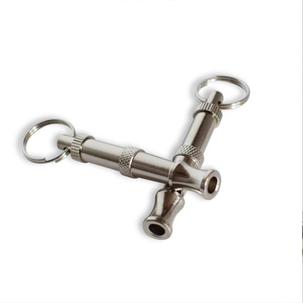 Ultrasonic Dog Training Whistle Metallic Adjustable Pet Dog Cat Training Tool Stop Barking Quiet Whistles Pets Obedience Whistle