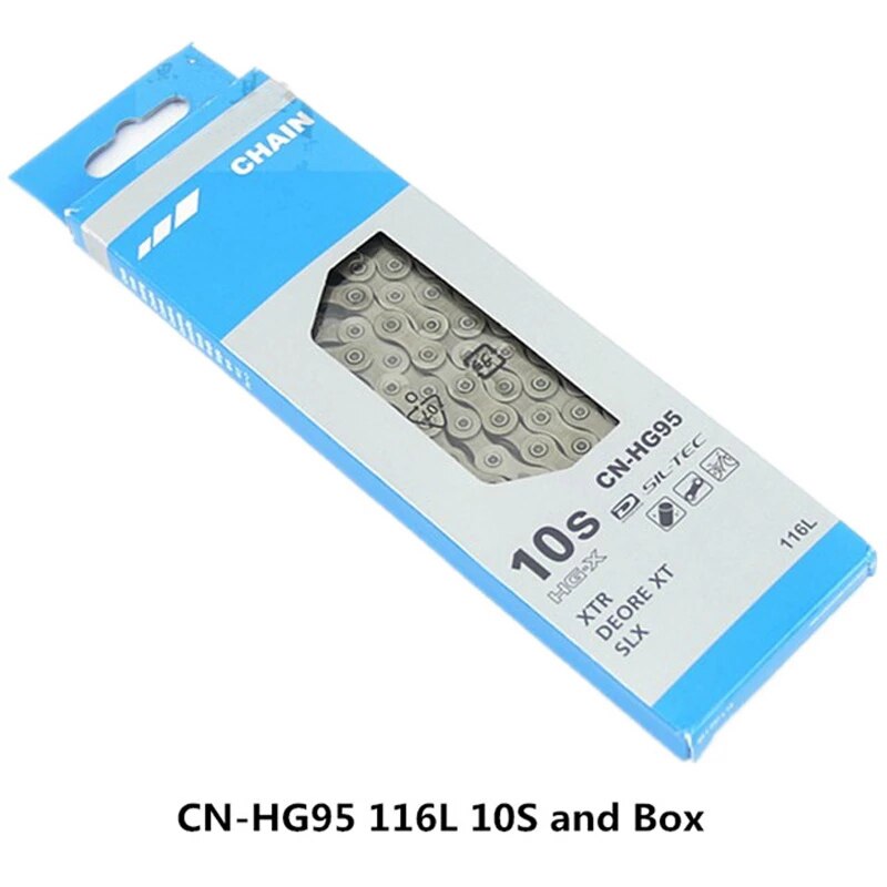DEORE XT SLX 10 11 Speed HG95 HG901 HG701 Mountain Bike Chain 116L With Quick-Link CN-HG95 10 Speed Bicycle Chain