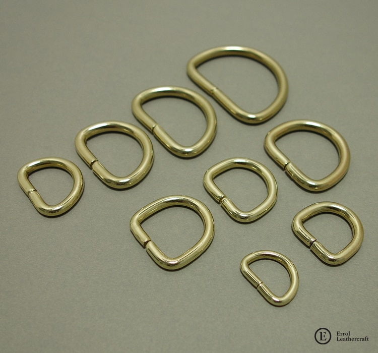 Messing Split Ring Zuiver Koper Messing D-Ring Lederen Bagage Accessoires
