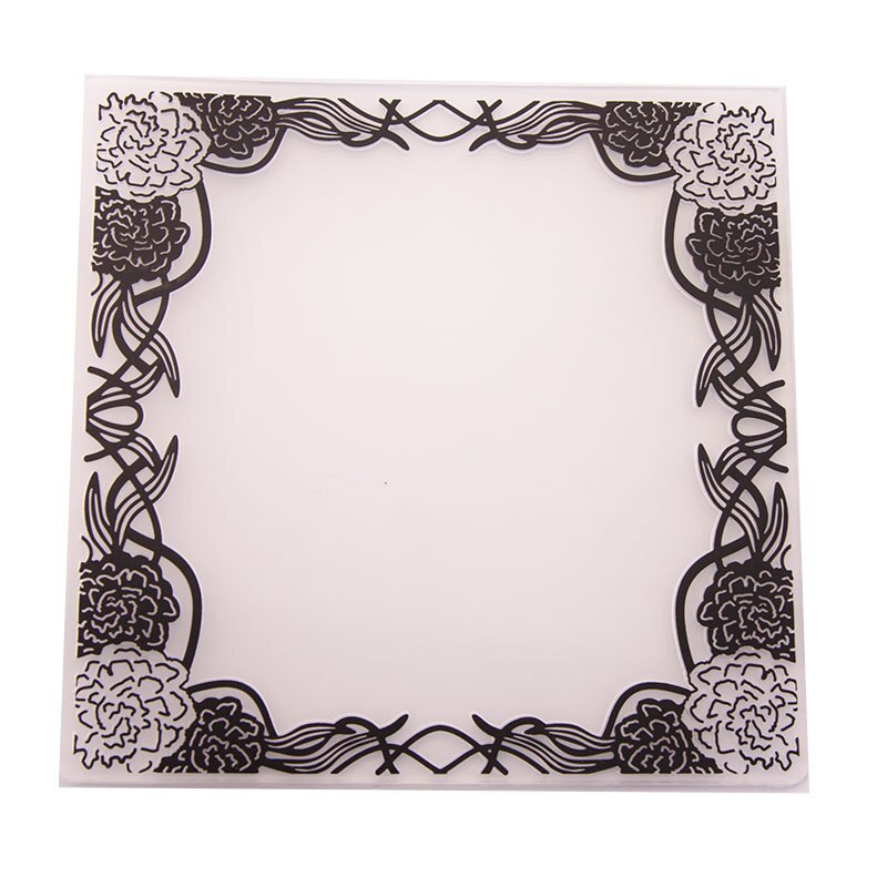 flower frame Embossing Folders for Papers Photo Album Making Cards Supplies DIY 3D Plastic Scrapbooking Cutting Dies