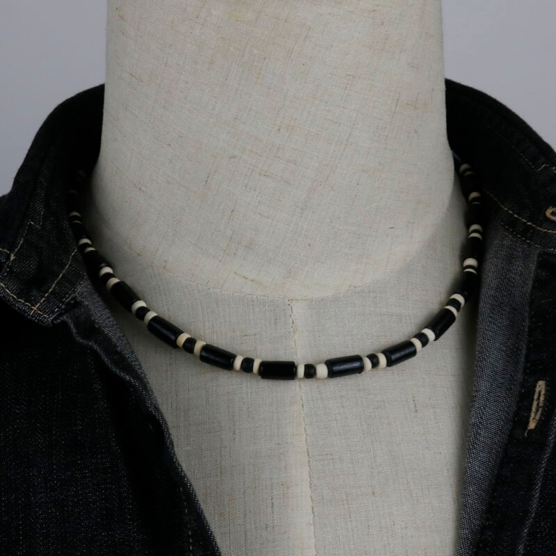 rustikalen Männer Perlen Boho Coconut Halskette Halsband Surfer Halskette Tribal Schmuck Beste Freund Für Ihn SU-02