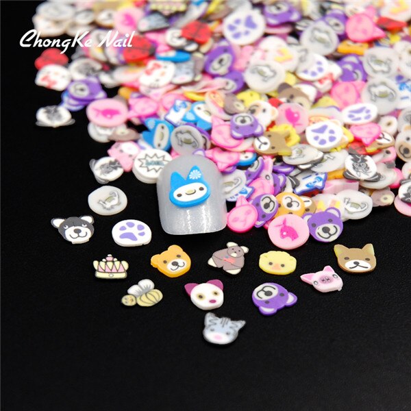 Diy 2000Pcs 3D Nail Art Decoraties Kerst Slices Polymer Clay Tiny Nail Art Rhinestones Acryl Decoratie Manicure: 003