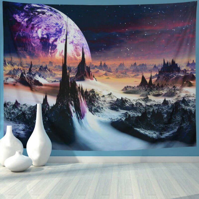Stjerneklar nat galakse mønster psykedelisk gobelin vægophæng indisk mandala hippie gobelin boho væg stof indretning: 3