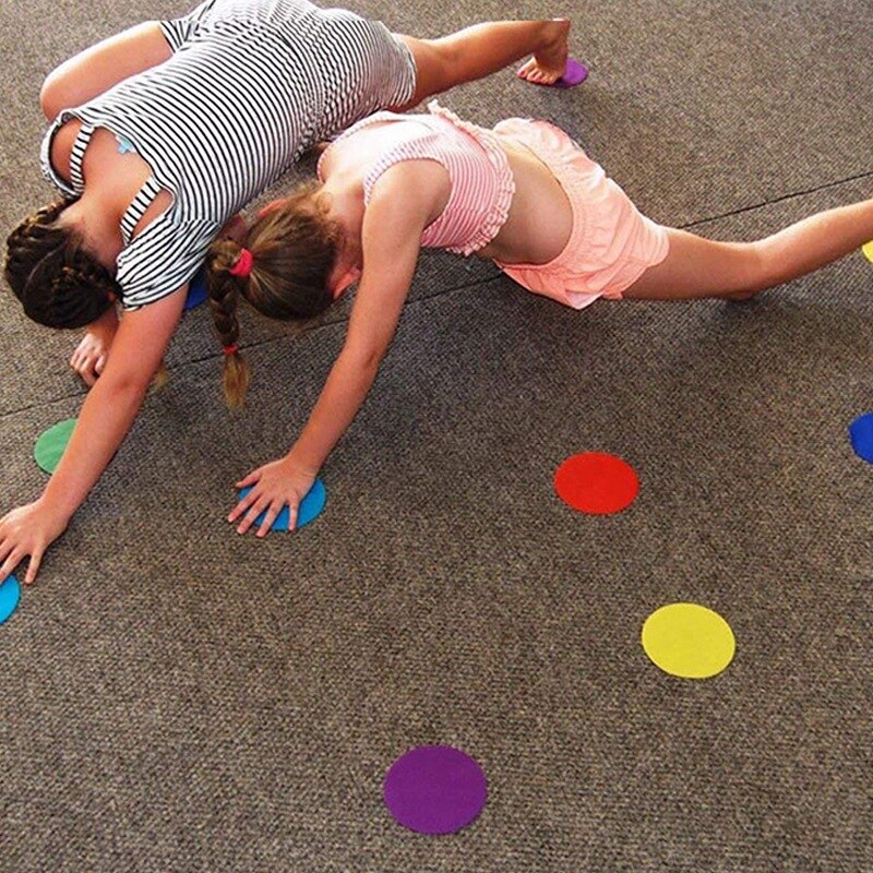 30PCS Carpet Spot Markers Carpet Circle Spots Markers Floor Sit Spots Circles Sitting Markers Dots for Kids Classroom