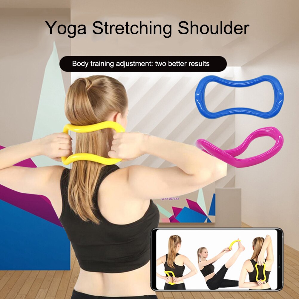 Yoga Ring Pilates Ausbildung Ring Zurück Bein Schmerzen Hause Fitness Kreis Ausbildung Brust Oberschenkel Arme Ader Erstreckt Sich Stärken