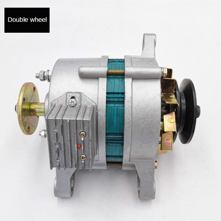 Generator 12V Permanent Magnet AC/DC Charging With Lamp Dual Purpose For Agricultural Vehicles, Tricycles, Four-Wheel Tractors