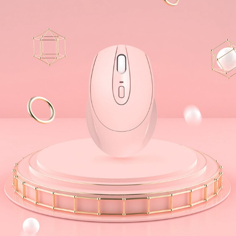 Portable Wireless Mouse 2.4Ghz Silent Student Mini Pink Fresh Art Cute Mouse for Office Laptop Desktop