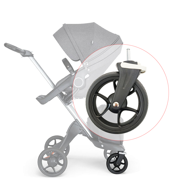 Roue avant de poussette pour Stokke Xplory V4 V5 V6, avec cadre de roue, pneu, bricolage, Buggy pour bébé, accessoires de remplacement