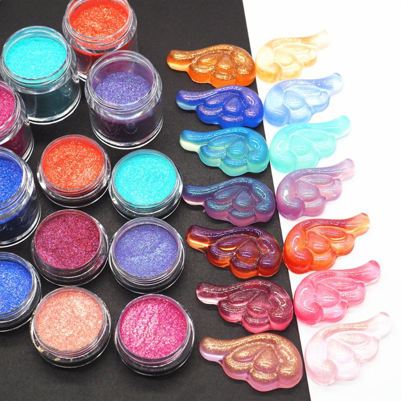 Hars Pigment Kleurstoffen Opgeschort Glitters Epoxyhars Mal Sieraden Maken