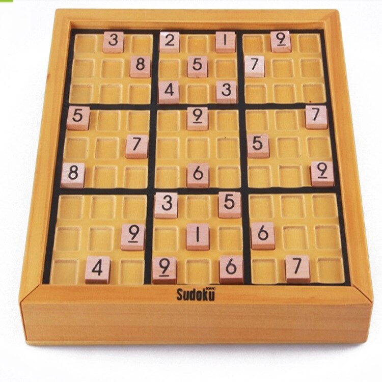 Sudoku Puzzle Holzspielzeug Hoch Logic Anzahl Puzzle Brettspiel Pädagogisches Spielzeug für Kinder Erwachsene Logisches denken