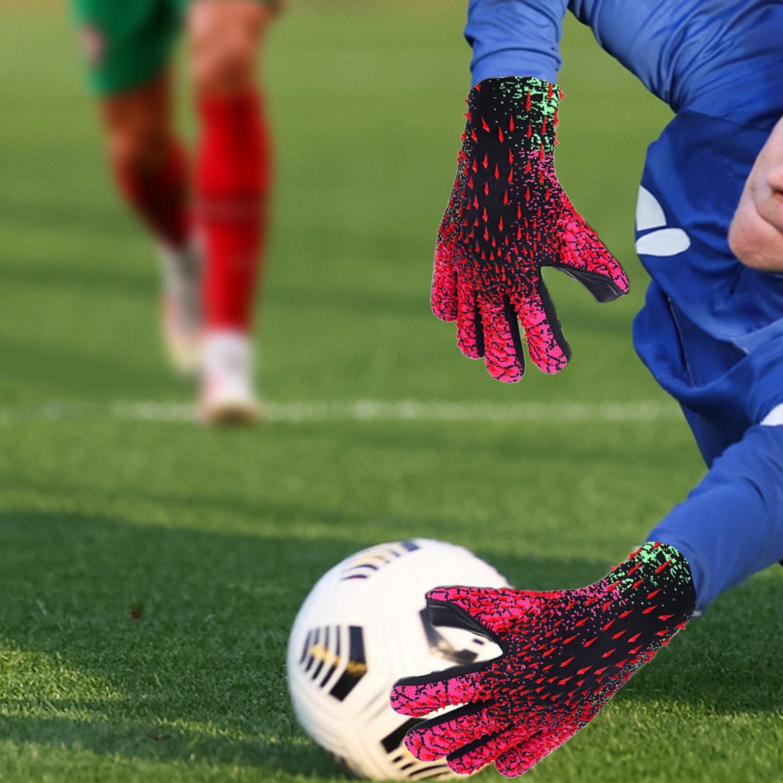 Voetbal Goalie Handschoenen Jeugd Volwassenen, High Performance Keepershandschoenen, Voetbal Handschoenen Met Sterke Handgreep Palmen