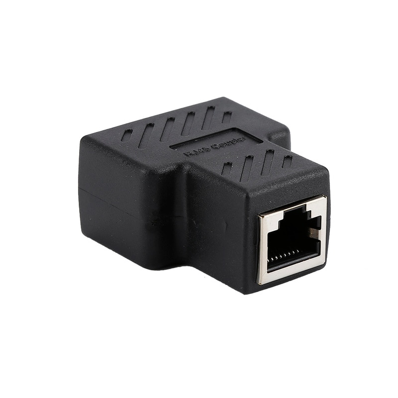 1 naar 2 Manieren LAN Ethernet Netwerk Kabel RJ45 Vrouwelijke Splitter Connector Adapter Voor Laptop Docking Stations Z07