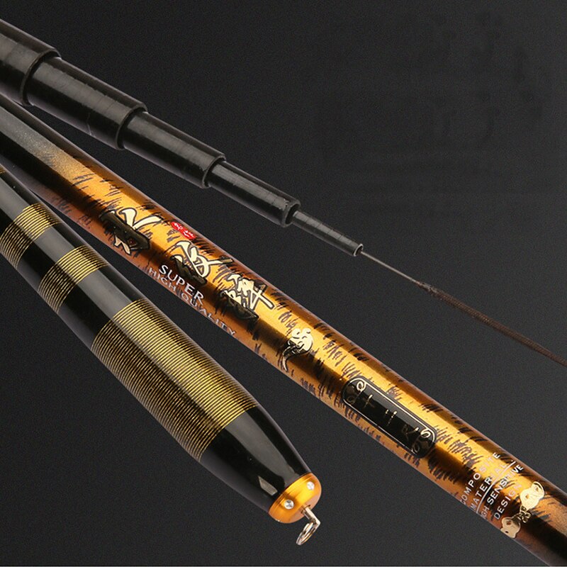 carbon fishing rod 3.6m-4.5m-5.4m-6.3-7.2m ultra light ultra-fine portable short section hand pole fishing gear