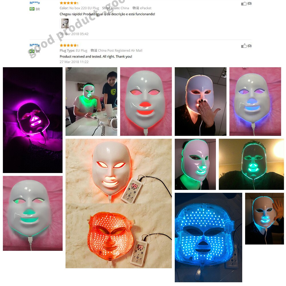 Foreverlily thérapie par la lumière Led masque Facial Photon thérapie Led masque Facial coréen soins de la peau Anti-rides peau Mouisture Machine