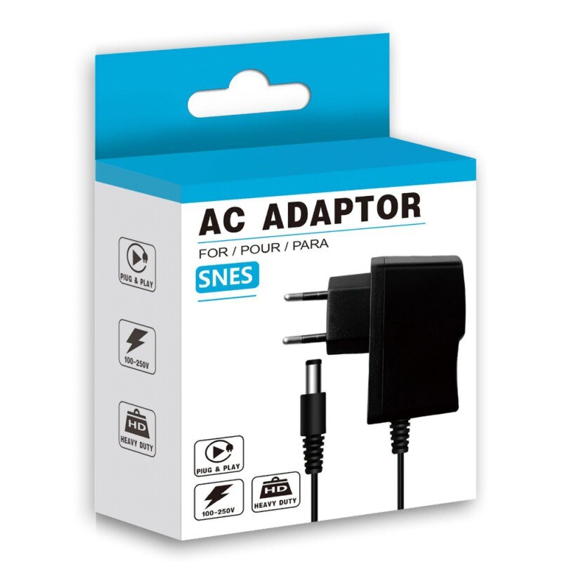 1x ASURI AC Charger Adapter for Original NES/ SNES/ SEGA GENESIS Power Supplys
