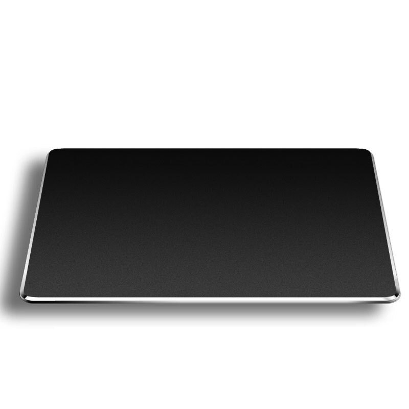 Tapis de souris en aluminium et métal, dur, lisse, mat, fin, antidérapant, étanche, contrôle rapide et précis, pour le bureau et la maison: XS / Black
