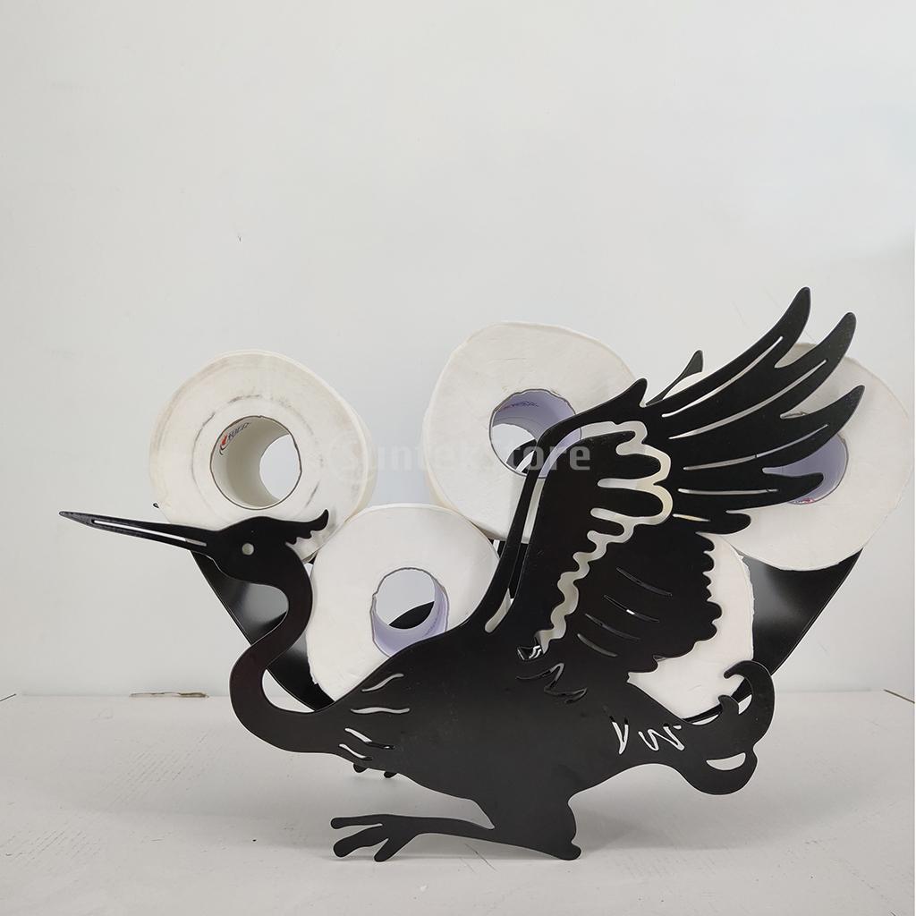 Porte-rouleau de papier toilette en mouton, support mural en fer ou autoportant, rangement de mouchoirs de salle de bain, peut contenir 7 rouleaux de panier de papier toilette: Crane