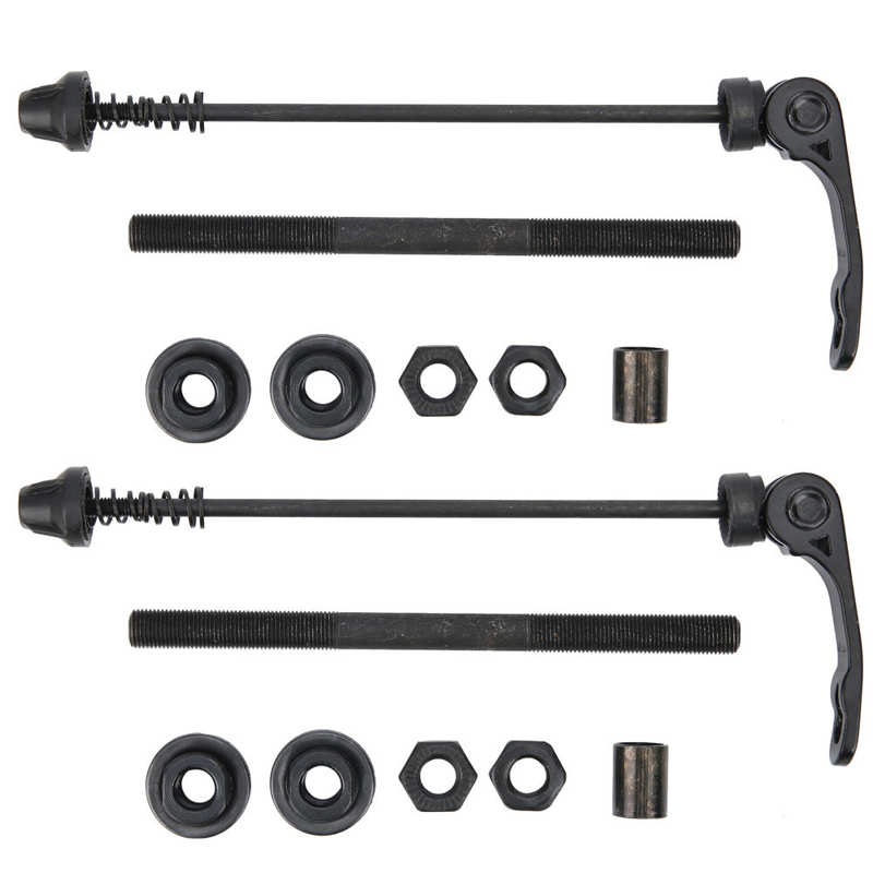 2 jeux de brochettes à dégagement rapide avant et arrière de vélo de montagne, axe avant et arrière, moyeu creux, accessoire de bicyclette: Rear