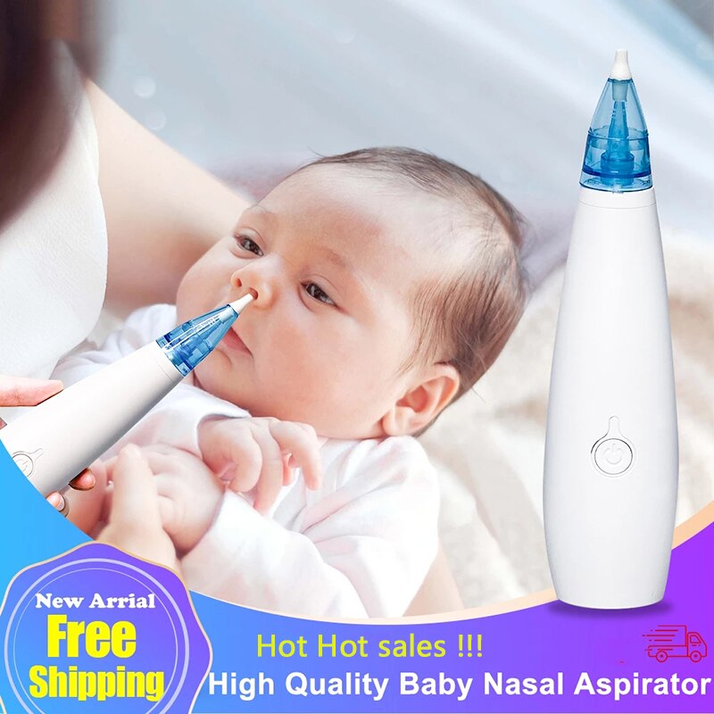 Aspirateur Nasal bébé électrique sûr nettoyant hygiénique pour le nez avec ventouse en Silicone pour -né nourrisson enfant en bas âge enfant enfant 2 ajustement